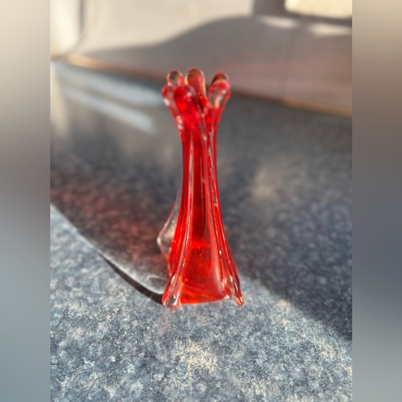 Art Glass Stretched Bud Vase - Picture 3 of 3